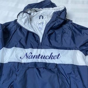Vintage men’s Medium Nantucket Windbreaker blue